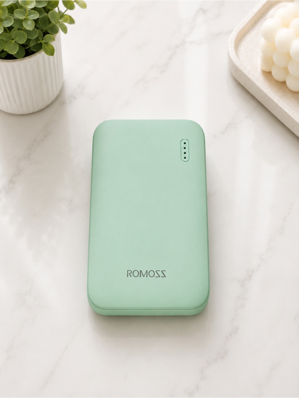 🆕 ROMOSS 7000mAh Power Bank 2-Port LED Matte Green Micro-USB/USB PH10